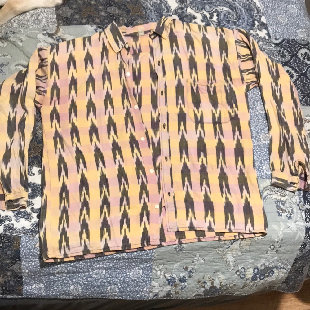 Vintage Southwestern Button Down Shirt Large